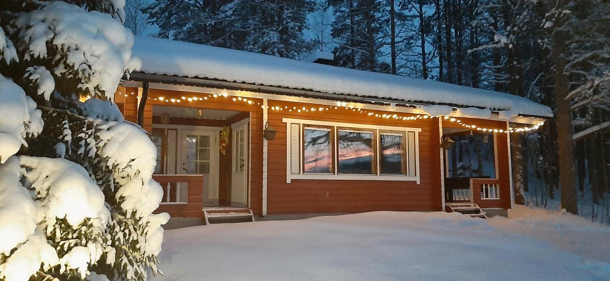 Korvala Log Cabins Exteriör bild